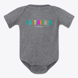Port Richey Florida Color Pop Baby Onesie