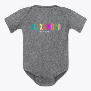 Alexander New York Color Pop Baby Onesie
