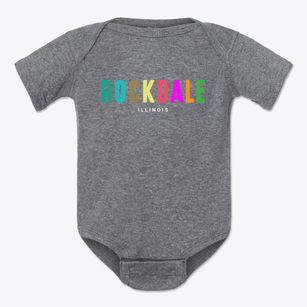 Rockdale Illinois Color Pop Baby Onesie