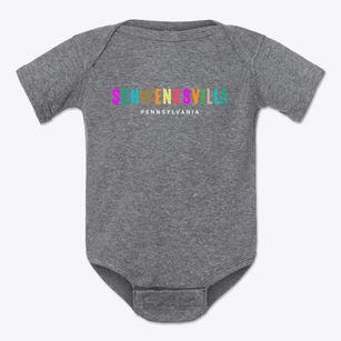 Schwenksville Pennsylvania Color Pop Baby Onesie