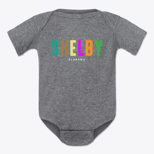 Shelby Alabama Color Pop Baby Onesie