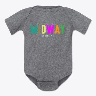 Midway Louisiana Color Pop Baby Onesie