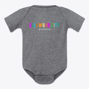 Glenwood City Wisconsin Color Pop Baby Onesie
