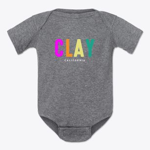 Clay California Color Pop Baby Onesie