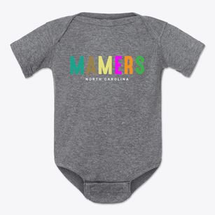 Mamers North Carolina Color Pop Baby Onesie