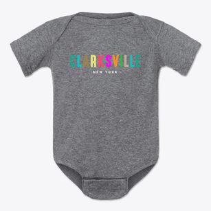Clarksville New York Color Pop Baby Onesie
