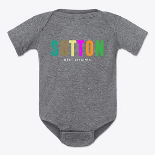 Sutton West Virginia Color Pop Baby Onesie