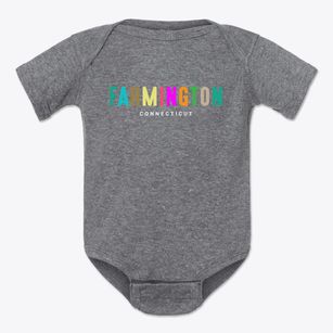 Farmington Connecticut Color Pop Baby Onesie