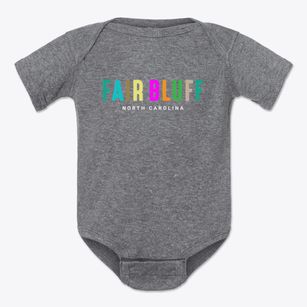 Fair Bluff North Carolina Color Pop Baby Onesie