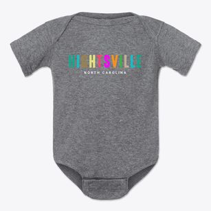 Hightsville North Carolina Color Pop Baby Onesie