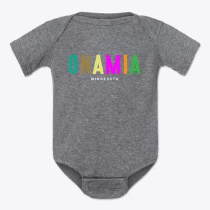 Onamia Minnesota Color Pop Baby Onesie