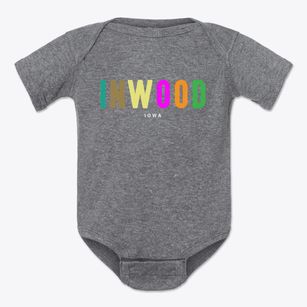 Inwood Iowa Color Pop Baby Onesie