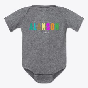 Alanson Michigan Color Pop Baby Onesie
