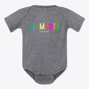 Plymouth Vermont Color Pop Baby Onesie