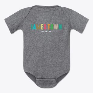 James Town Wyoming Color Pop Baby Onesie