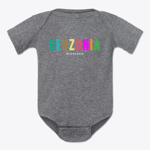 Benzonia Michigan Color Pop Baby Onesie