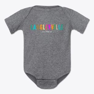 Langleyville Illinois Color Pop Baby Onesie