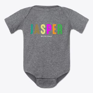 Jasper Michigan Color Pop Baby Onesie