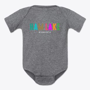 Ham Lake Minnesota Color Pop Baby Onesie