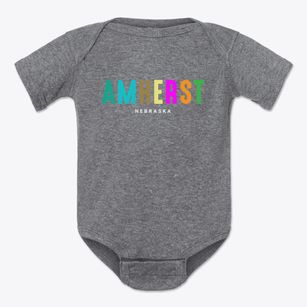 Amherst Nebraska Color Pop Baby Onesie