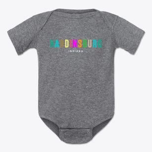 Hardinsburg Indiana Color Pop Baby Onesie