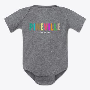 Pineville Arkansas Color Pop Baby Onesie