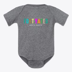 Fort Yates North Dakota Color Pop Baby Onesie