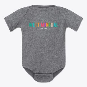 West Mineral Kansas Color Pop Baby Onesie