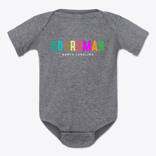 Boardman North Carolina Color Pop Baby Onesie