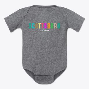 Scottsboro Alabama Color Pop Baby Onesie