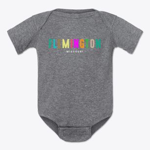 Flemington Missouri Color Pop Baby Onesie