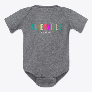 Allenville Missouri Color Pop Baby Onesie