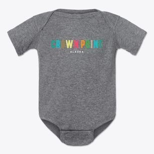 Crown Point Alaska Color Pop Baby Onesie