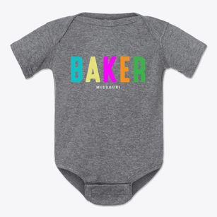 Baker Missouri Color Pop Baby Onesie