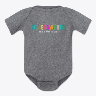 Somersworth New Hampshire Color Pop Baby Onesie