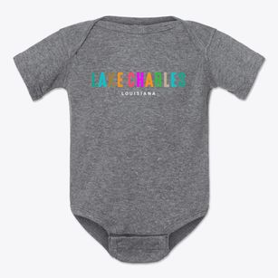 Lake Charles Louisiana Color Pop Baby Onesie