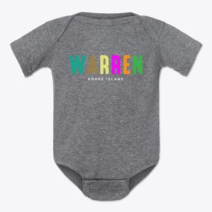 Warren Rhode Island Color Pop Baby Onesie
