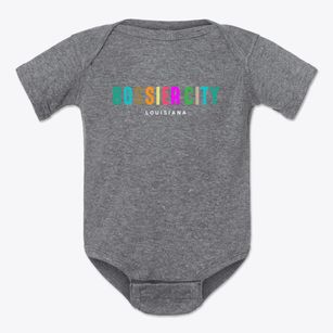 Bossier City Louisiana Color Pop Baby Onesie