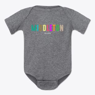 Middleton Idaho Color Pop Baby Onesie