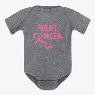   Fight Cancer Ribbon Baby Onesie
