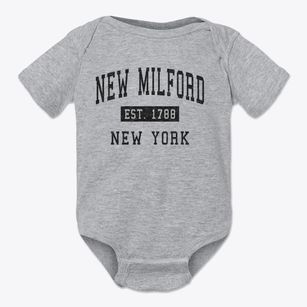 New Milford New York Classic Established Baby Onesie