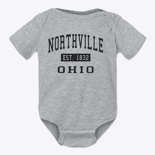 Northville Ohio Classic Established Baby Onesie