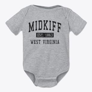 Midkiff West Virginia Classic Established Baby Onesie