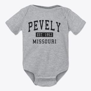 Pevely Missouri Classic Established Baby Onesie
