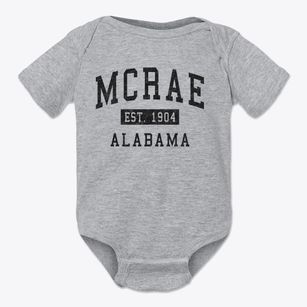 Mcrae Alabama Classic Established Baby Onesie