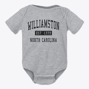 Williamston North Carolina Classic Established Baby Onesie