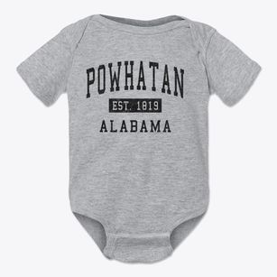 Powhatan Alabama Classic Established Baby Onesie