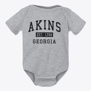 Akins Georgia Classic Established Baby Onesie