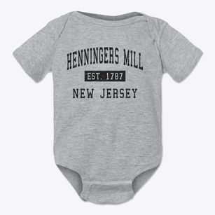Henningers Mill New Jersey Classic Established Baby Onesie