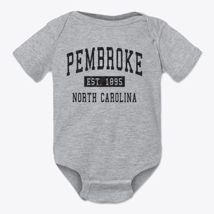 Pembroke North Carolina Classic Established Baby Onesie